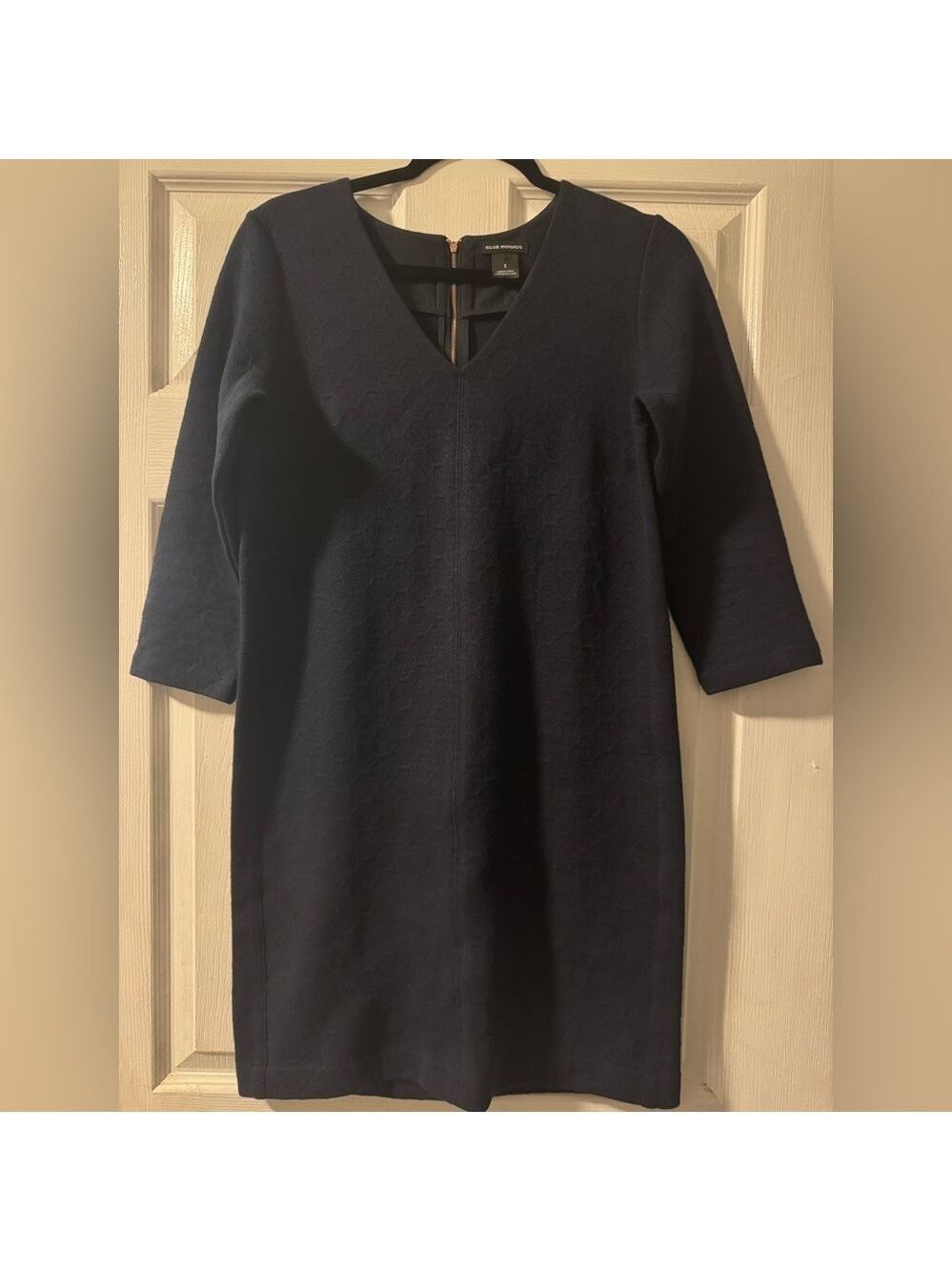 Club Monaco Elegant Black V-Neck Dress